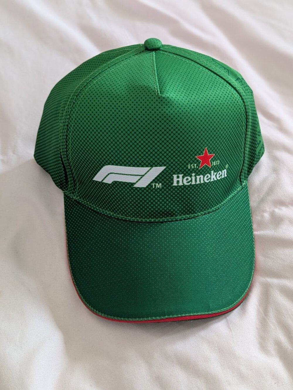 F1 Heineken Green Graphic Mesh Baseball Hat OSFA